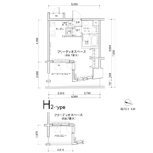 Mg目黒駅前 H2 Type 1r 高級賃貸マンション